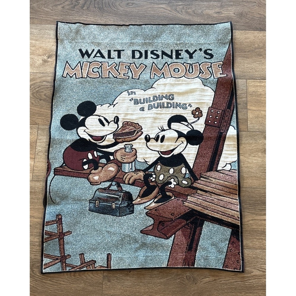 Disney mickey mouse Tapestry Wall Hanging Riddle Home Building A Building‎ Lunch
